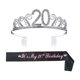 thumbnail image 1 of GOOHOCHY 1 juego de peineta para el cabello con corona de diamantes de imitación número 20 y faja con estampado de letras, decoración para la cabeza, tiara, accesorio para la cabeza, decoración de, 1 of 7