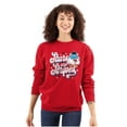 thumbnail image 3 of Tootsie Owl USA Stars and Stripes Unisex Plus Size Sweatshirt Brisco Brands 3X, 3 of 5