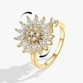 thumbnail image 1 of Vintage Hummingbird Anxiety Ring Fidget Spinner Rings for Women Multiple Style Crystal Sunflower Party Ring Jewelry Rotate Gifts 511 resizable, 1 of 6