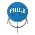 thumbnail image 5 of Trademark Gameroom Philadelphia 76ers Fade Chrome Ribbed Barstool, 5 of 5