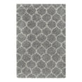 thumbnail image 3 of Unique Loom Trellis Shag Collection Area Rug - Ruby (4' x 6' Rectangle Gray/Ivory), 3 of 11
