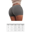 thumbnail image 4 of Pantalones cortos deportivos Wosthever para mujer gimnasio fitness gris S, 4 of 6