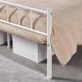 thumbnail image 6 of Yaheetech Metal Bed Frame with Headboard & Footboard,Queen Size, White, 6 of 6