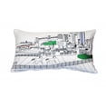 thumbnail image 2 of 24" White Lexington Daylight Skyline Lumbar Decorative Pillow, 2 of 5
