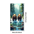 thumbnail image 2 of Forest Themed Tribal Pattern Banner with Bear Element Party Decorations Backdrop Background for Wilderness Themed Parties Camping Events Rustic Gatherings and Nature Inspired Celebrations, 2 of 7
