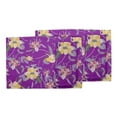 thumbnail image 3 of Soimoi Purple Moss Georgette Fabric Artistic Leaf & Floral Printed Craft Fabric by the Yard 42 Inch Wide, 3 of 3