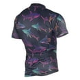 thumbnail image 2 of joogoo Cute Neon Sharks Swim Men's Cycling Jerseys Mountain Bike Short Sleeve Tops M, 2 of 7