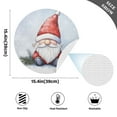 thumbnail image 2 of Ryvnso Gnome in Winter Round Plate Mats Dining Table Placemat Set of 4 for Holiday Decoration, 2 of 7