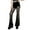Black-6, variant on Women Goth Flare Pants Hollow Out Lace High Waist Bell Bottom Trousers Sexy Bandage Streetwear Pants