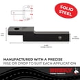 thumbnail image 3 of Husky Towing Trailer Hitch Ball Mount 31341 Class II/1-1/4 Inch Receiver; 3500 Pound Gross Trailer Weight; 5/8 Inch Rise/Do Not Use In Drop Position; Non-Swivel; Non-Extendable, 3 of 3