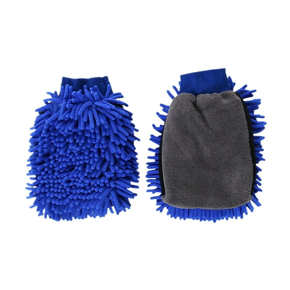 Car Cleaning Hand 2pcs Car Wash Kit Microfiber Clean Tire Wheel Brush Sponge Car Interior Cleaning Brush Car Care Detailing Set Guy Gifts