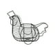 thumbnail image 4 of Cesta de huevos de gallina de metal, cesta de huevos de alambre de pollo vintage, cesta de recolección de alambre, estante de alimentos y verduras par, 4 of 9