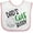 White and Pink, variant on Inktastic Dad's Golf Buddy with Golf Ball Boys or Girls Baby Bib