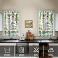 thumbnail image 2 of 2 Piece Set Kitchen Curtains Small Short Cafe Window Curtains Rod Pocket Bathroom Tier Window Treatment Drapes 27.5x39inch, 2 of 4