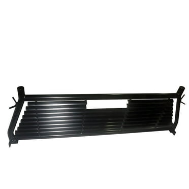 TrailFX H0004B Bolt-On Black Powder Coated Round Tube Louvered Headache Rack