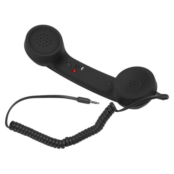 Retro Telephone Handset, 3.5mm Retro Phone Handset Telephone Receiver with Volume Control, Cell Phone Receiver Old Telephone Headset for Smartphone PC