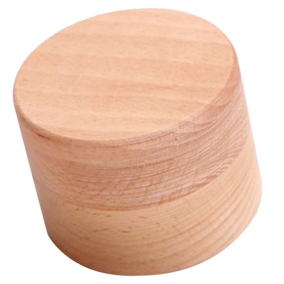 WHAMVOX Rustic Ring Box 1Pack Beige Wood for Wedding Day and Special Occasions Sleek Design