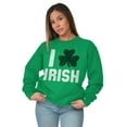 thumbnail image 4 of St Patricks Day Irish Pride Shamrock Sweatshirt for Men or Women Brisco Brands M, 4 of 6