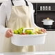 thumbnail image 3 of Cesta de Almacenamiento de PláStico Cajita de Ducha PortáTil Cesta Organizadora de Asas con Asa para BañO, Dormitorio, Cocina Blanco, 3 of 7