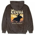 thumbnail image 3 of Coors Cowboy Western Sunset Mineral Wash Pull-Over Hoodie-Medium, 3 of 3