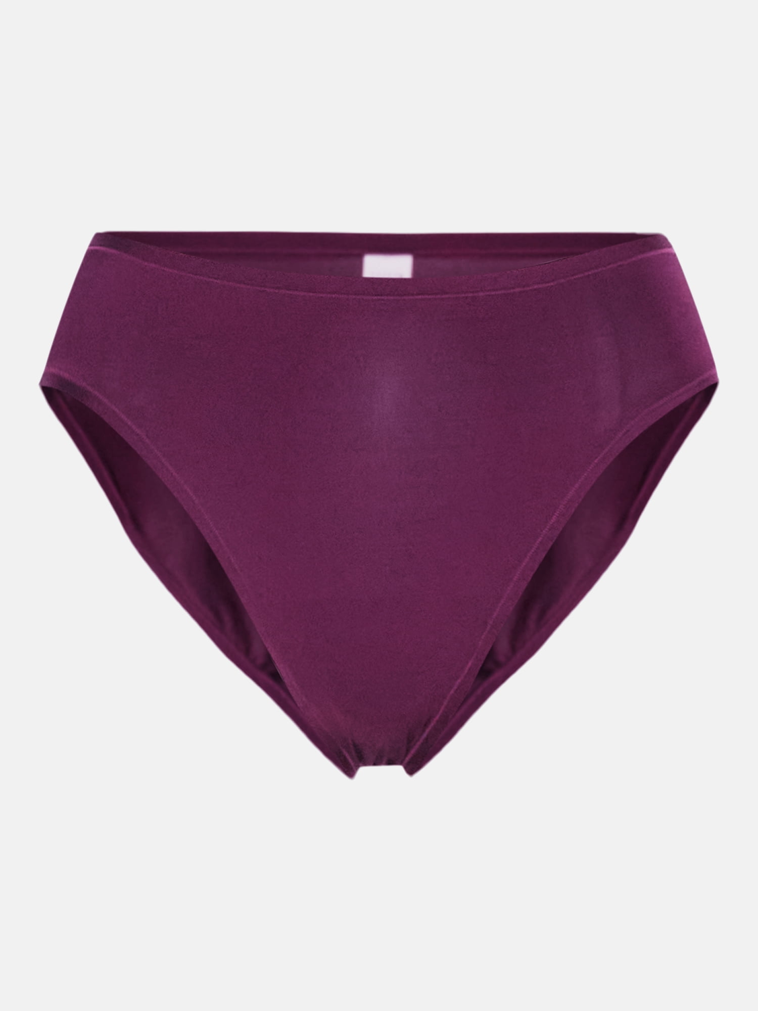 Joyspun Women's Shine Micro Hi-Cut Bikini Panties, 3-Pack, Sizes XS-XXXL