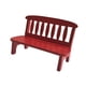 thumbnail image 4 of Mini banco de madera para casa de muñecas, silla doble, adorno para fotografía, banco de madera Rojo, 4 of 9