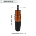 thumbnail image 4 of 16mm Motorcycle Slider Frame Aluminum Alloy Wheel Fairing Protection Crash Pad Protector Guard 27mm 150mm Bolt Nut Orange 1 Set, 4 of 7