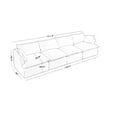 thumbnail image 5 of Indecor Home Modular Sectional Sofa Couch Cloud Sofa , 4 Seat Comfortable Cloud Modular Oversized Upholstered Sectional Sofa Couch for Living Room, Bedroom, Apartment, Deep Seat, White, 5 of 9