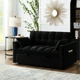thumbnail image 2 of Space-Saving Loveseat Sofa Bed with Storage Pockets / Organize Essentials in Limited Areas, 2 of 5