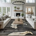thumbnail image 3 of 6'x9' Area Rugs, White Brown Bear Indoor Outdoor Area Rug for Living Room Bedroom, Vintage Farmhouse Country Rustic Wood Grain Washable Bathroom Rugs Kitchen Floor Carpet Mats Home Decor Aesthetic, 3 of 8