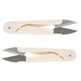 thumbnail image 2 of Shisuyan 2Pcs Small U Shape Sewing Scissor Practical Trimming Tool Household Versatile Handcraft Cutter With Cap, 2 of 8