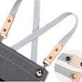thumbnail image 3 of OUNONA Nordic Industrial Style Light Grey Denim Apron Storage Bib Apron for Kitchen Use 1Set, 3 of 8