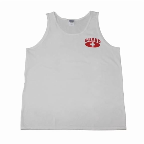 Kemp USA 31" White and Red Classic Kemp USA Lifeguard X-Large Tank Top Shirt