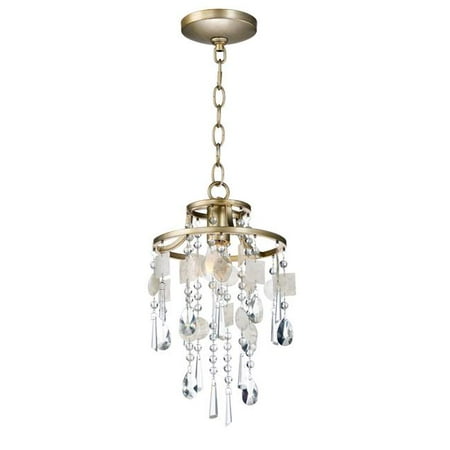 

Cebu 1-Light Pendant Ceiling Light Capiz & Gold Silver