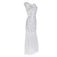 thumbnail image 2 of Vestido de Noche Elegante para Mujer Vestido de Novia de Lentejuelas de Malla de Encaje Sin Espalda Vestido de Fiesta de Sirena Largo XXL Baoblaze Vestido de noche de las mujeres, 2 of 8
