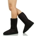 thumbnail image 6 of Soda Women's Faux Suede Mid Calf Winter Boot, Black ,  7 M US, 6 of 7