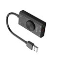 thumbnail image 4 of Cateissary Tarjeta de sonido externa USB Micrófono Auricular 2 en 1Con 3 puertos Salida Volumen Ajustable Accesorios de computadora para Windows Cables de audio/vídeo, 4 of 6