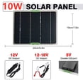 thumbnail image 4 of Scienceny montado en el coche con Panel Solar de 12V, carga de energía de resistente al agua con Cable para vehículo, Vehículos, repuestos y accesorios Mis 10W, 4 of 6