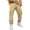 Beige, variant on Basysin Men Jogger Cargo Pants Elastic Stretch With Pocket Casual Sweatpants Relaxed Fit Daily Workout Lounge Trousers Men