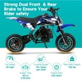 thumbnail image 6 of SAY YEAH Dirt Bike,2-Stroke Steel Frame Mini bike for Age 8+,Max Speed 25mph,Maximum load 180lbs, 6 of 7