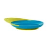 Boon Catch Plate With Spill Catcher - Blue/Green
