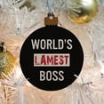 thumbnail image 5 of World's Lamest Boss Wood Christmas Tree Holiday Ornament, 5 of 6