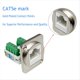 thumbnail image 4 of Adaptador de Terminal de Tornillo de Montaje en Panel RJ45 de 2 Piezas, Conector de Montaje en Panel Hembra RJ45/8P8C, Extensor de Terminal Sin Soldadura RJ45, 4 of 5
