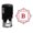 Red, variant on Printtoo R-40 Square Swirl Border B Alphabet Monogram Initial Self Inking Rubber Stamp Office Stationary
