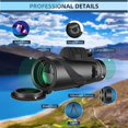 thumbnail image 2 of Telescopio monocular, monocular impermeable de alta definición 12x50 para adultos y niños: soporte rápido para teléfono Bak4 Prism para observación de aves, caza, C kaili Sencillez, 2 of 5