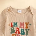 thumbnail image 7 of mgoYE Newborn Baby Boy Clothes Outfits Letter Prined Romper Pants Set Infant Baby Boy Clothing 0 3 6 9 12 18 Months(Khaki,6-12 Months), 7 of 7