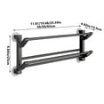 thumbnail image 3 of TopLLC Shoe Rack, Shoe Rack Organizer Bathroom Wall Multifunctional Hanging Slipper Rack Bathroom Towel Rack Kitchen Tool Shelf No Punch Shoe Hanging Rack Behind Door Crevice Shelf shoe rack, 3 of 8