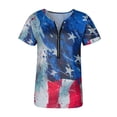 thumbnail image 4 of WUANDIXFA Womens Patriots Shirt 250 Years Tshirt Women Plus Size American Flag Shirts T Shirt American Birthday Shirts Tops Navy,L, 4 of 4