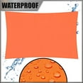 thumbnail image 3 of Amgo 12' x 15' Custom Size Orange Rectangle Square Waterproof Sun Shade Sail Order To Make UPF50+ AMWTPS9.5 Canopy Awning, 98% UV Blockage Water Resistant, Backyard Patio Garden (We Customize), 3 of 9