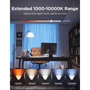 Govee 1600 Lumens Smart Light Bulbs, A21 LED Bulbs 100W Equivalent for Living Room, RGBWW Color Changing Light Bulbs Compatible with Matter, Alexa & SmartThings, CRI 90, E26 Base, 2.4GHz Only, 2-Pack